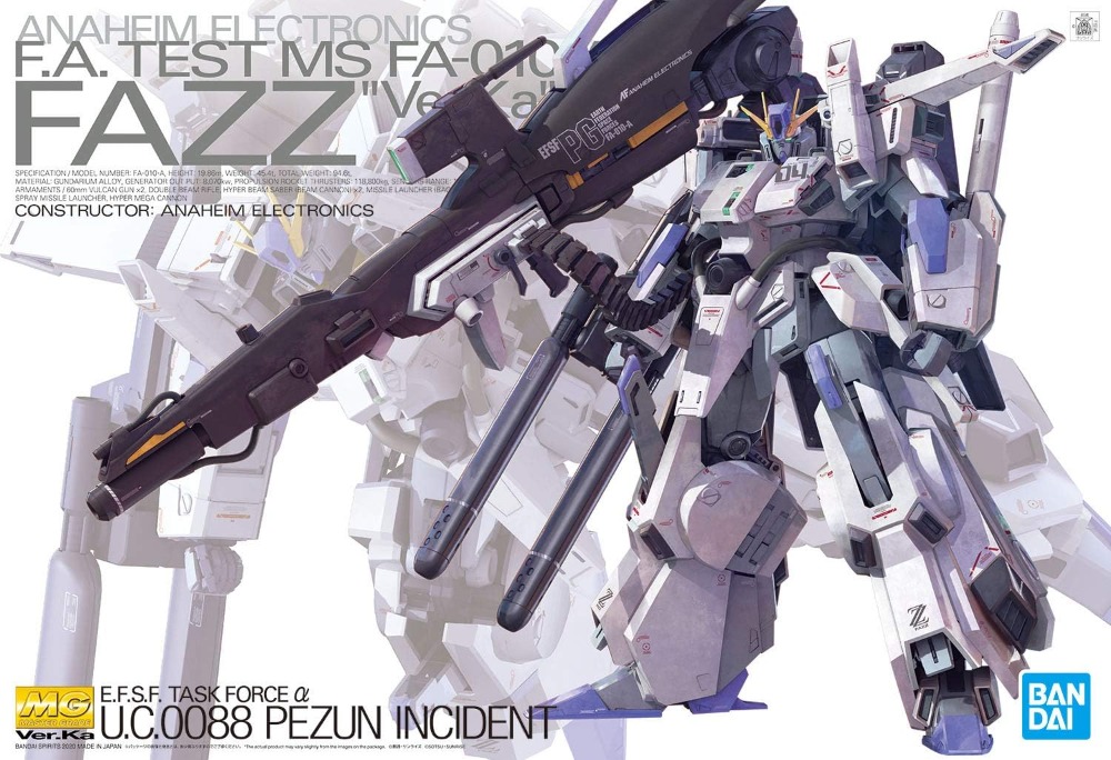 GUNDAM - MG - GUNDAM SENTINEL - FA-010A FAZZ VER.KA - 1/100