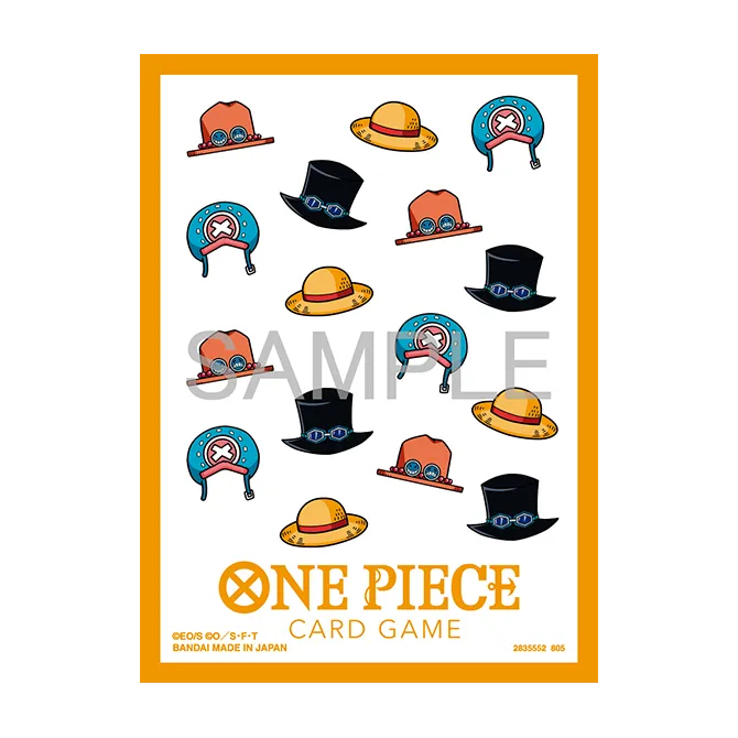 ONE PIECE CARD GAME - STANDARD SIZE SLEEVES - HAT PATTERNS (70)