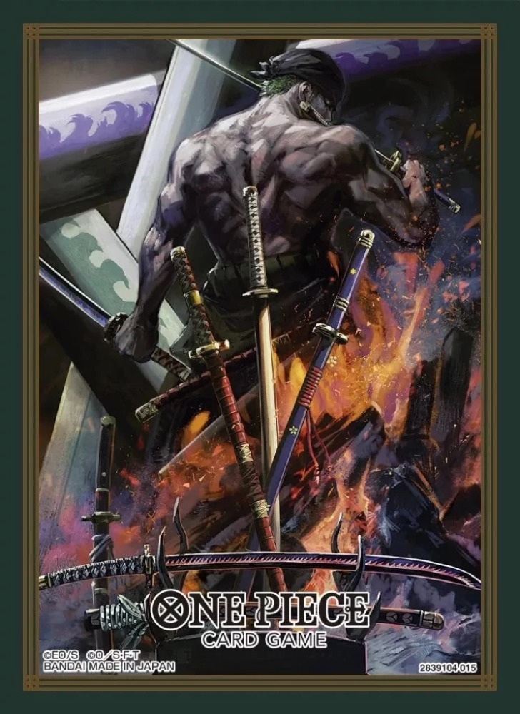 ONE PIECE CARD GAME - STANDARD SIZE SLEEVES - RORONOA ZORO (70)