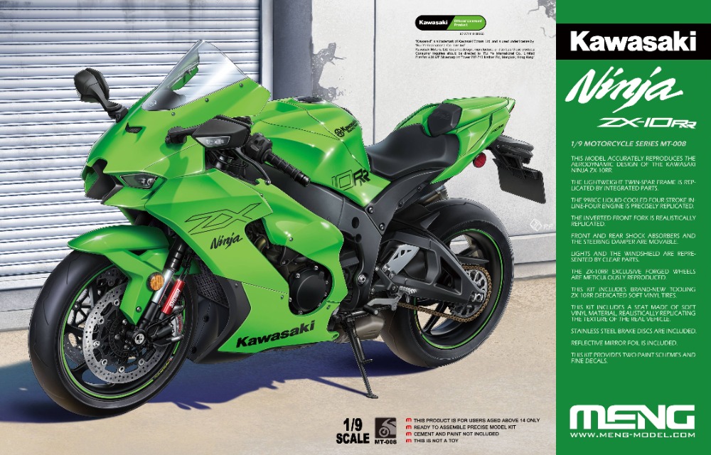 MENG - 1/9 - KAWASAKI NINJA ZX-10RR MT-008