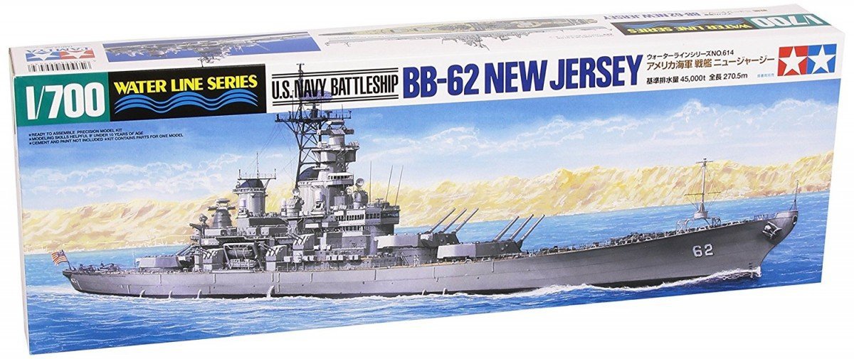 U.S. BATTLESHIP - BB-62 NEW JERSEY 1/700