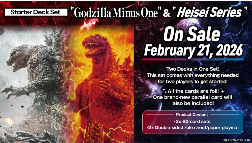 GODZILLA CARD GAME - GOSZILLA MINUS ONE AND HEISEI ERA - STARTER