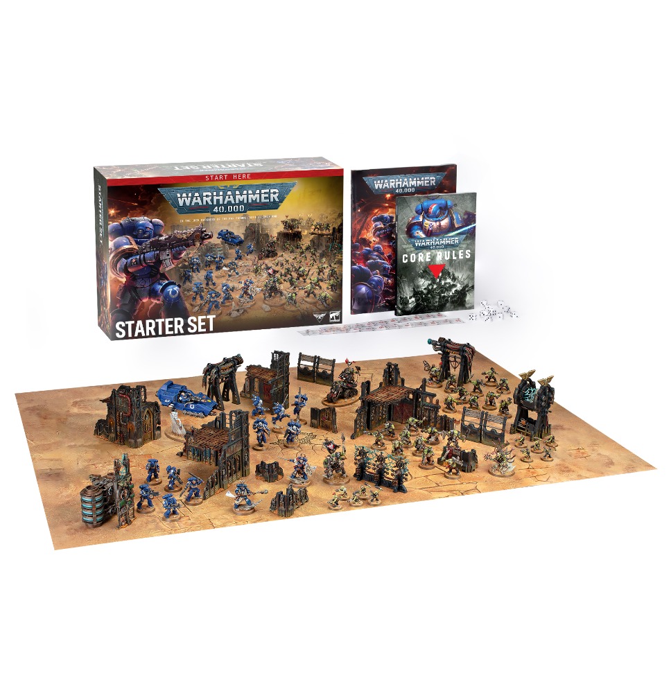 Warhammer 40,000 Core Rules セット WARHAMMER 40K - STARTER SET - V11 (ENGLISH)