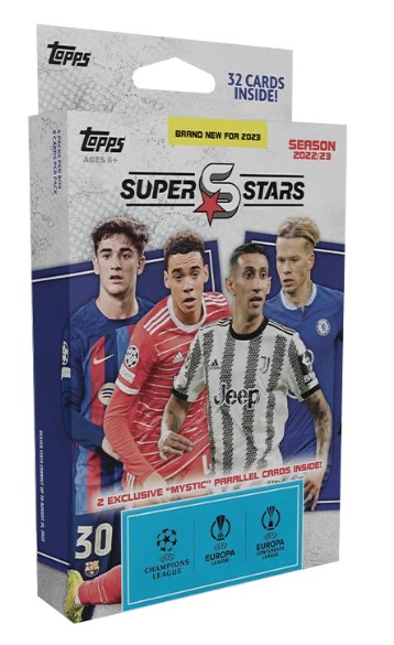 2022-23 SOCCER - TOPPS UEFA CHAMPIONS LEAGUE SUPERSTARS - HANGER BOX