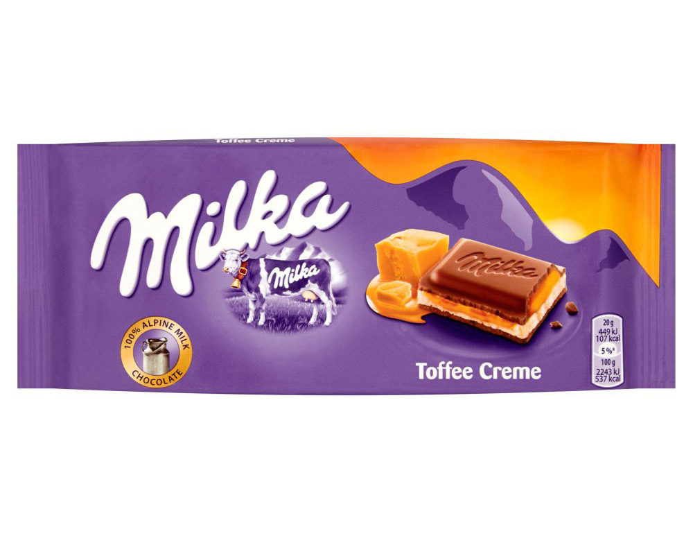 MILKA - TOFFEE CREME CHOCOLATE / CHOCOLATES