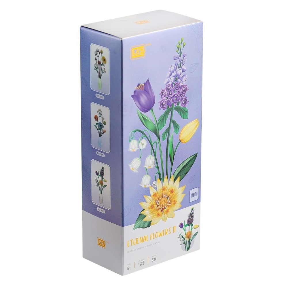 LOZ BLOCK - VIOLET BOUQUET (534 PIECES) - ETERNAL FLOWER