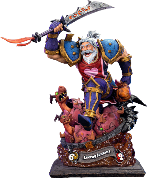 人形 LeeRue WORLD OF WARCRAFT - LEEROY JENKIS PREMIUM STATUE - 1/6 - HEARTHSTONE