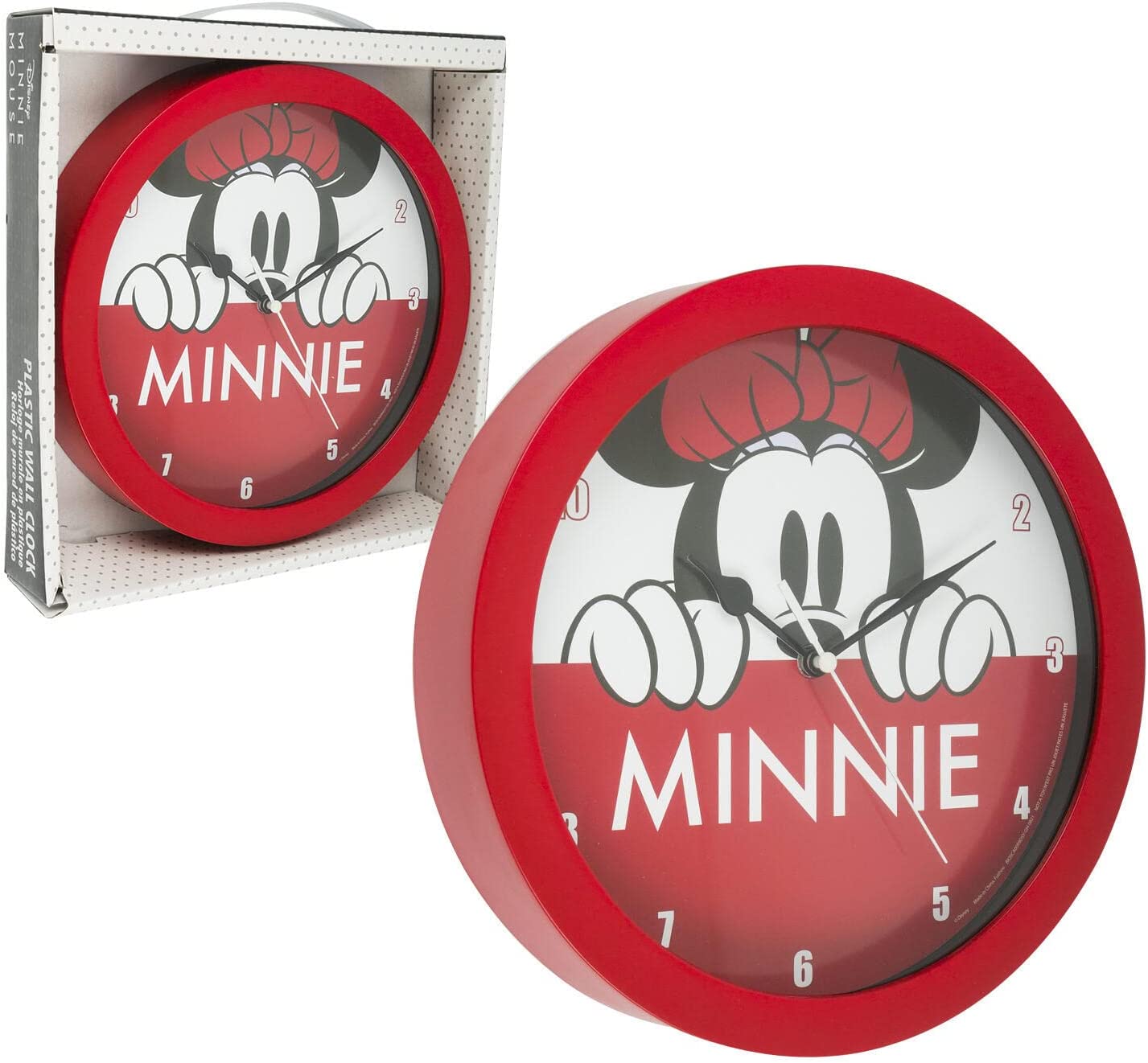 DISNEY PEEKING MINNIE WALL CLOCK