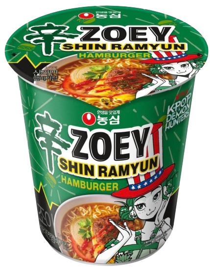 K-POP DEMON HUNTERS - ZOEY SHIN - HAMBURGER TASTERAMYUN CUP (68G)