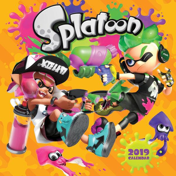 NINTENDO - CALENDRIER 2019 (16 MOIS) - SPLATOON