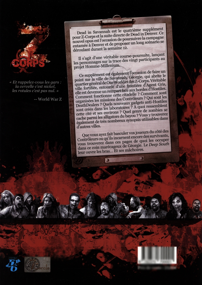 Z-CORPS -  DEAD IN SAVANNAH (FRENCH) image 2