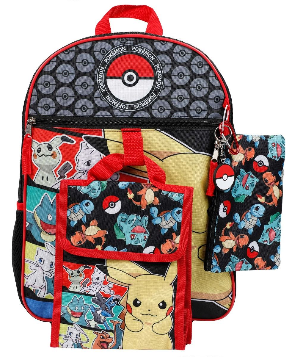 POKEMON 5 PIECES KIDS BACKPACK / BAGS