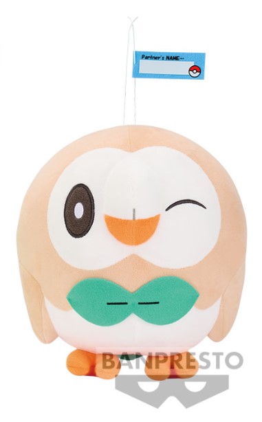 POKEMON HELLO PARTNER ROWLET PLUSH 7.5