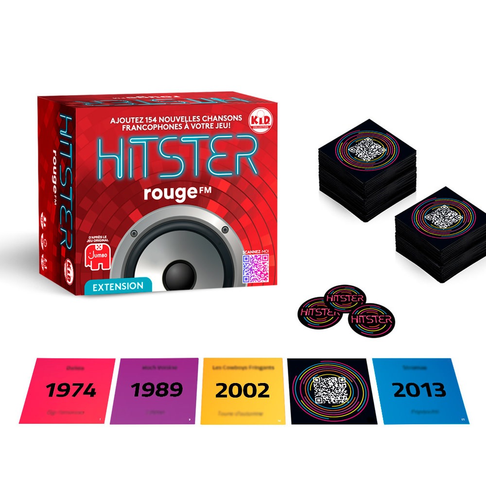 HITSTER -  100% FRANCO - ROUGE FM EXPANSION (FRENCH) image 2