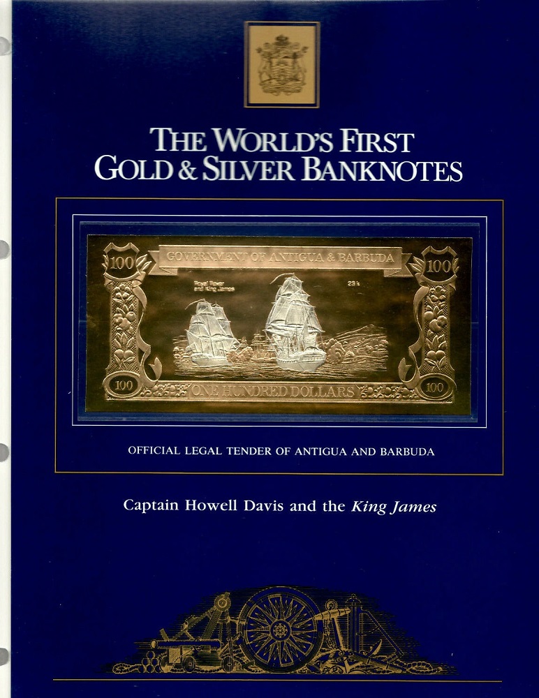 GOUVERNEMENT D'ANTIGUA & BARBUDE - LE CAPITAINE HOWELL DAVIS ET LE KING ...