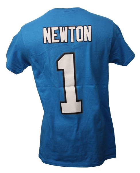 Majestic NFL Team Apparel XL Blue Carolina Panthers Cam Newton