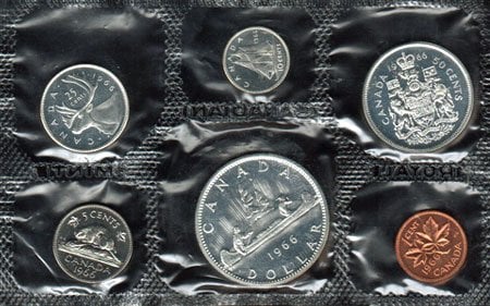 1966 Canada Prooflike Uncirculated Set Silver 