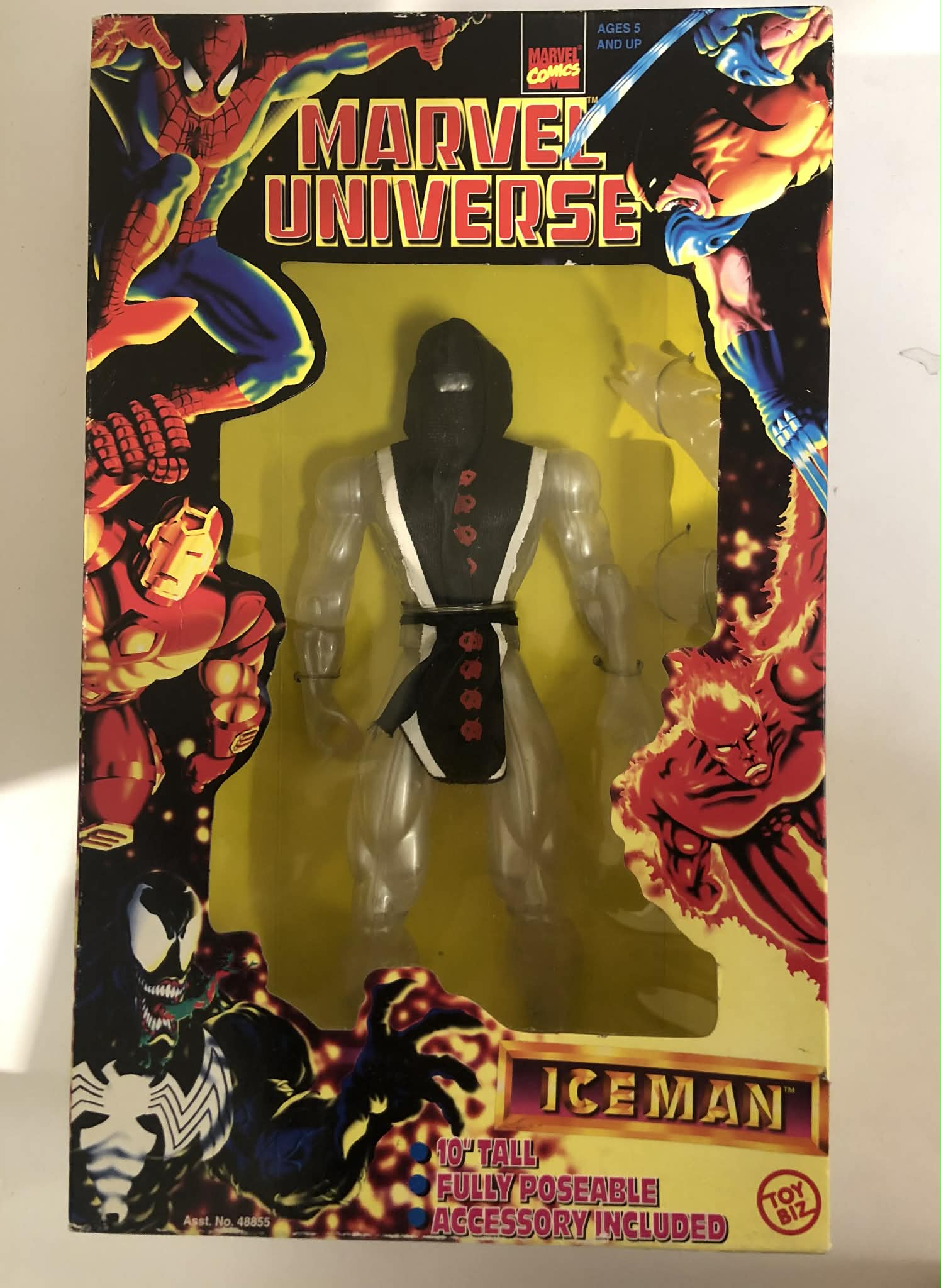 MARVEL UNIVERSE - ICEMAN ACTION FIGURE - 10 INCH - 1997 - TOY BIZ