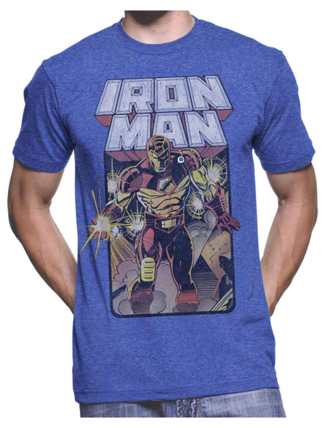 MARVEL IRON MAN TSHIRT BLUE / CINEMA / TV SERIES / TSHIRTS MEN
