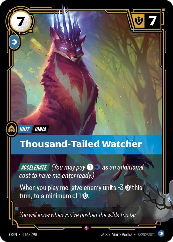 Riftbound Thousand-Tailed Watcher 2枚セット Riftbound - Origins - Thousand-Tailed Watcher Foil