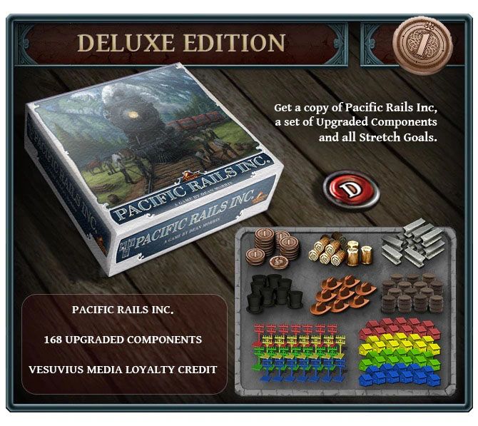 PACIFIC RAILS INC. - BASE GAME - DELUXE EDITION UPGRADED TOKENS ...