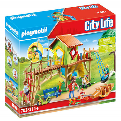 Playmobil City Life 116pcs REF 70328 Large Playground +4 Years New