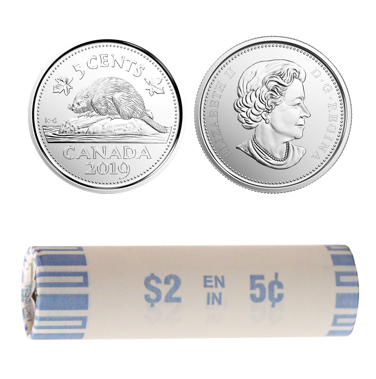 Rouleau de monnaie 0.05$