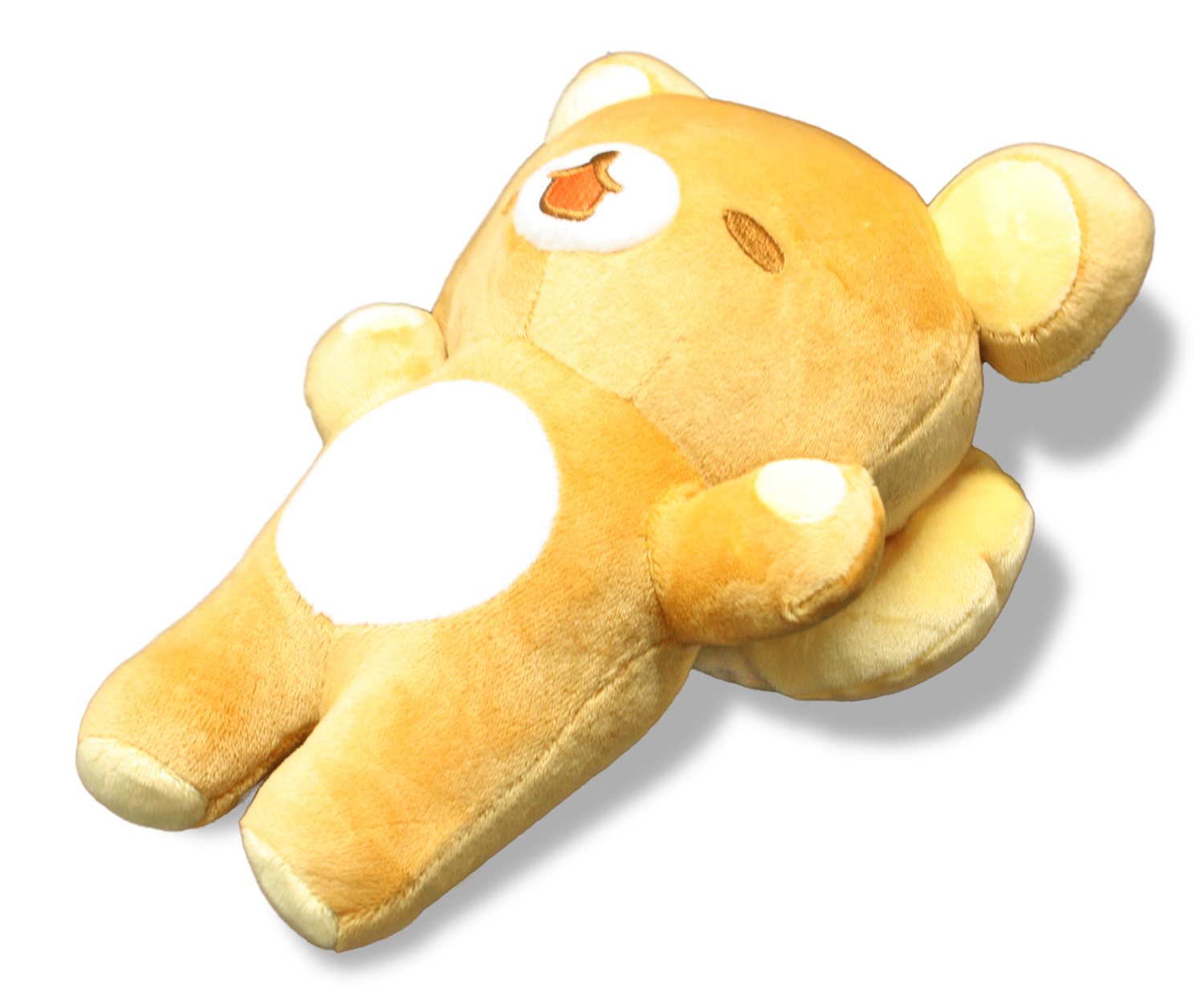 RILAKKUMA PELUCHE DE RILAKKUMA ENDORMI AVEC UN OREILLER JAUNE (28 CM)