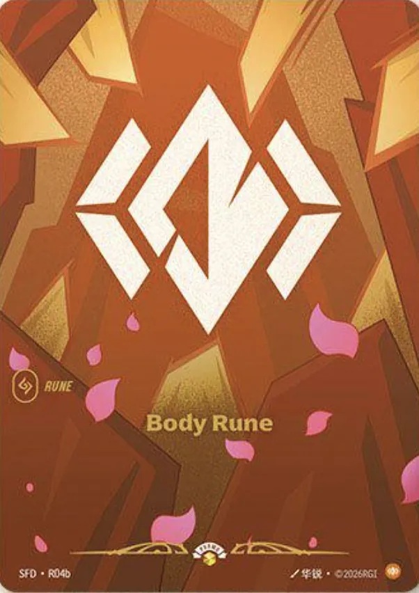 Riftbound - SPIRITFORGED - Body Rune (R04b) Foil