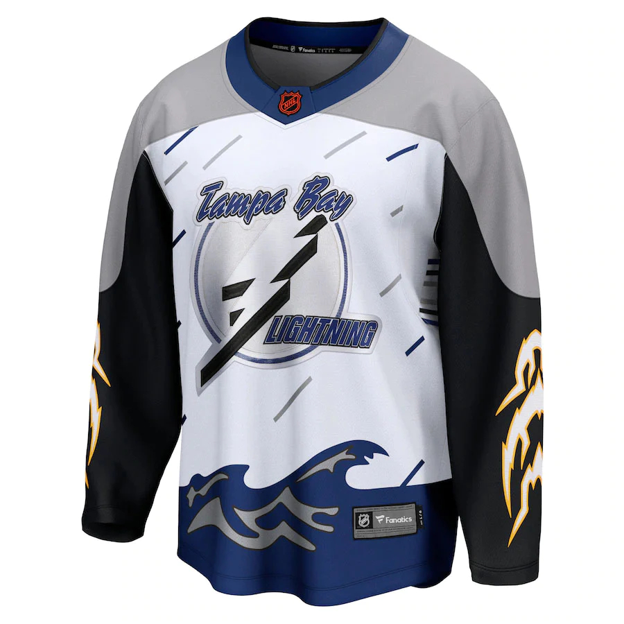 TAMPA BAY LIGHTNING - REPLICA JERSEY - REVERSE RETRO (LARGE)