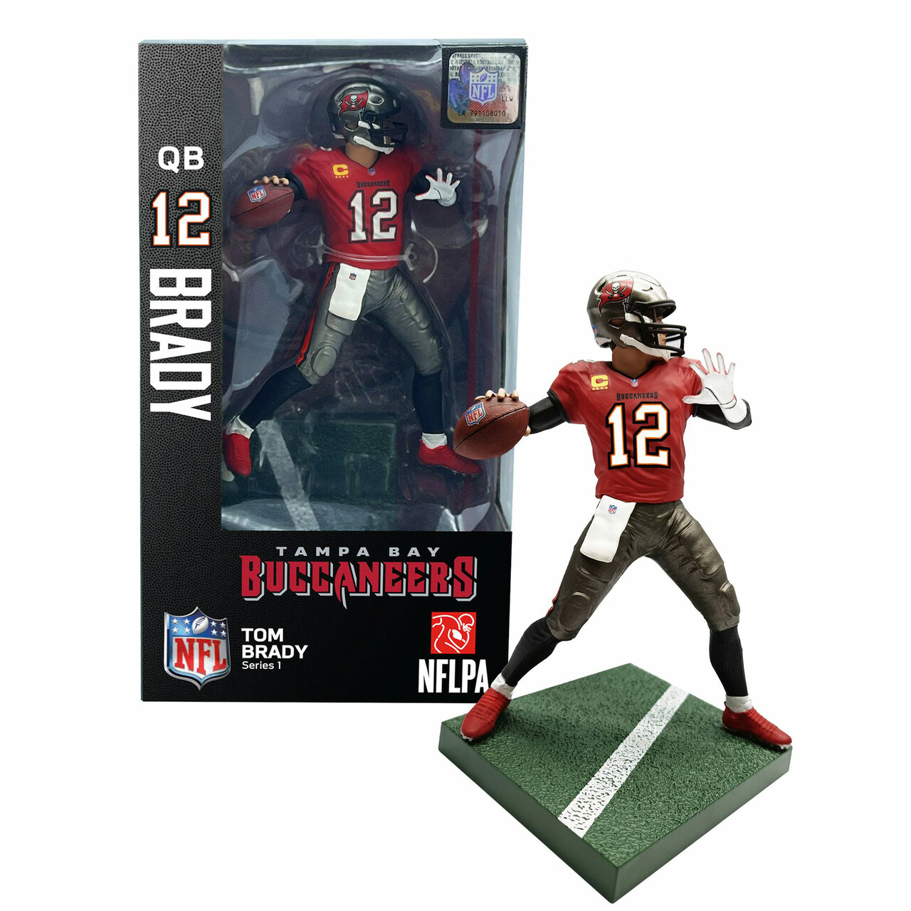 Tom Brady (Tampa Bay Buccaneers) Imports Dragon NFL 6 Figure Series 3 -  CLARKtoys