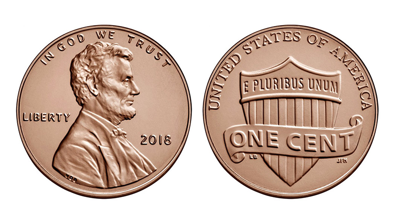 1-CENT - 2018 P 1-CENT (BU) - 2018 UNITED STATES COINS