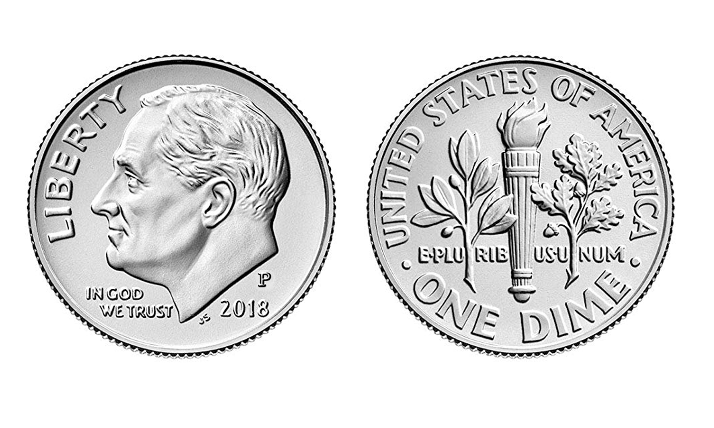 10 CENT 2018 P 10 CENT BU 2018 UNITED STATES COINS