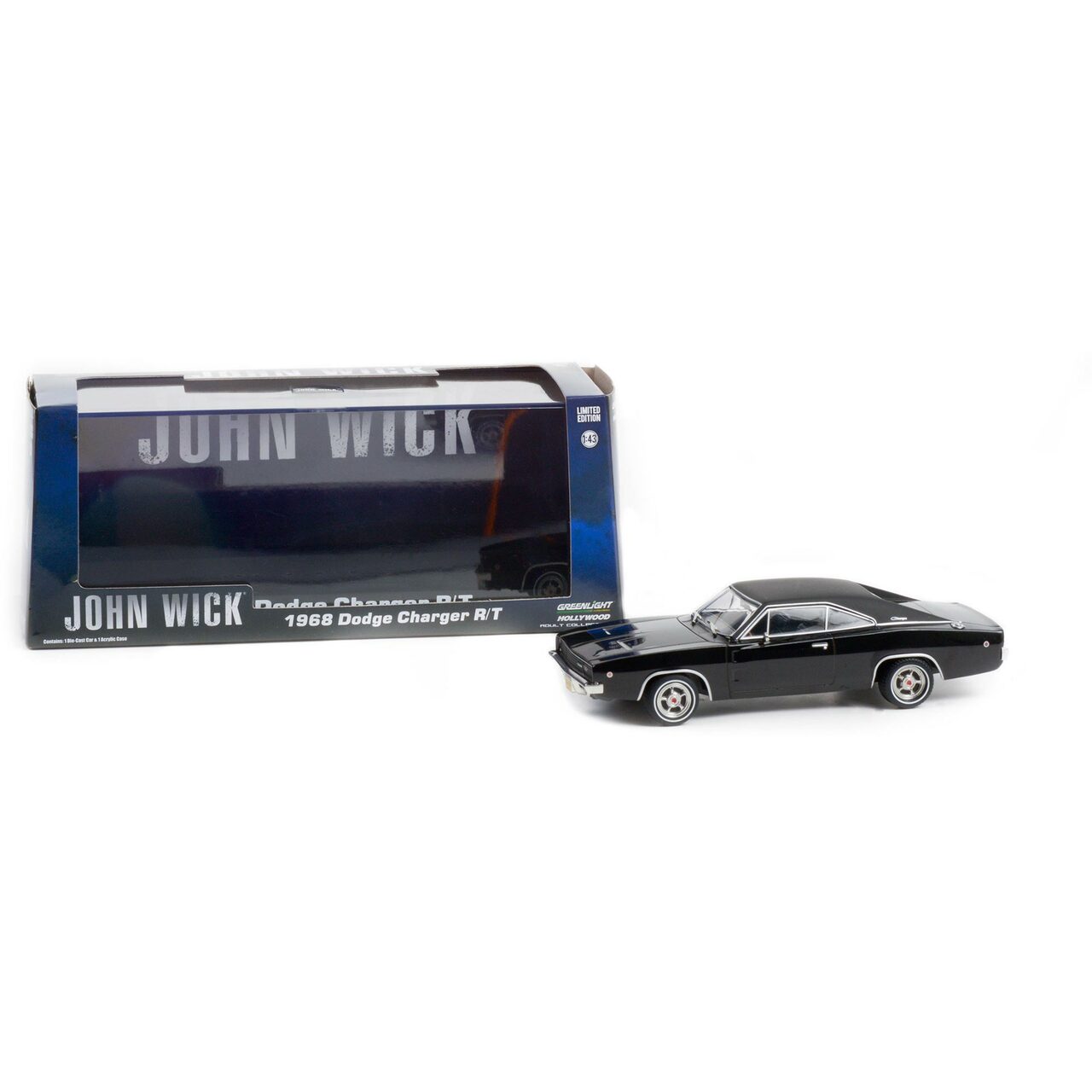 DODGE - 1968 CHARGER R/T 1/43 - BLACK - JOHN WICK