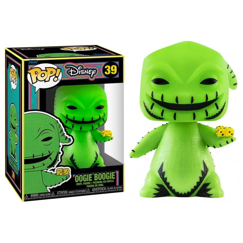 THE NIGHTMARE BEFORE CHRISTMAS - POP! VINYL FIGURE OF OOGIE BOOGIE  (BLACKLIGHT) (4 INCH) 39 / POP! / DISNEY