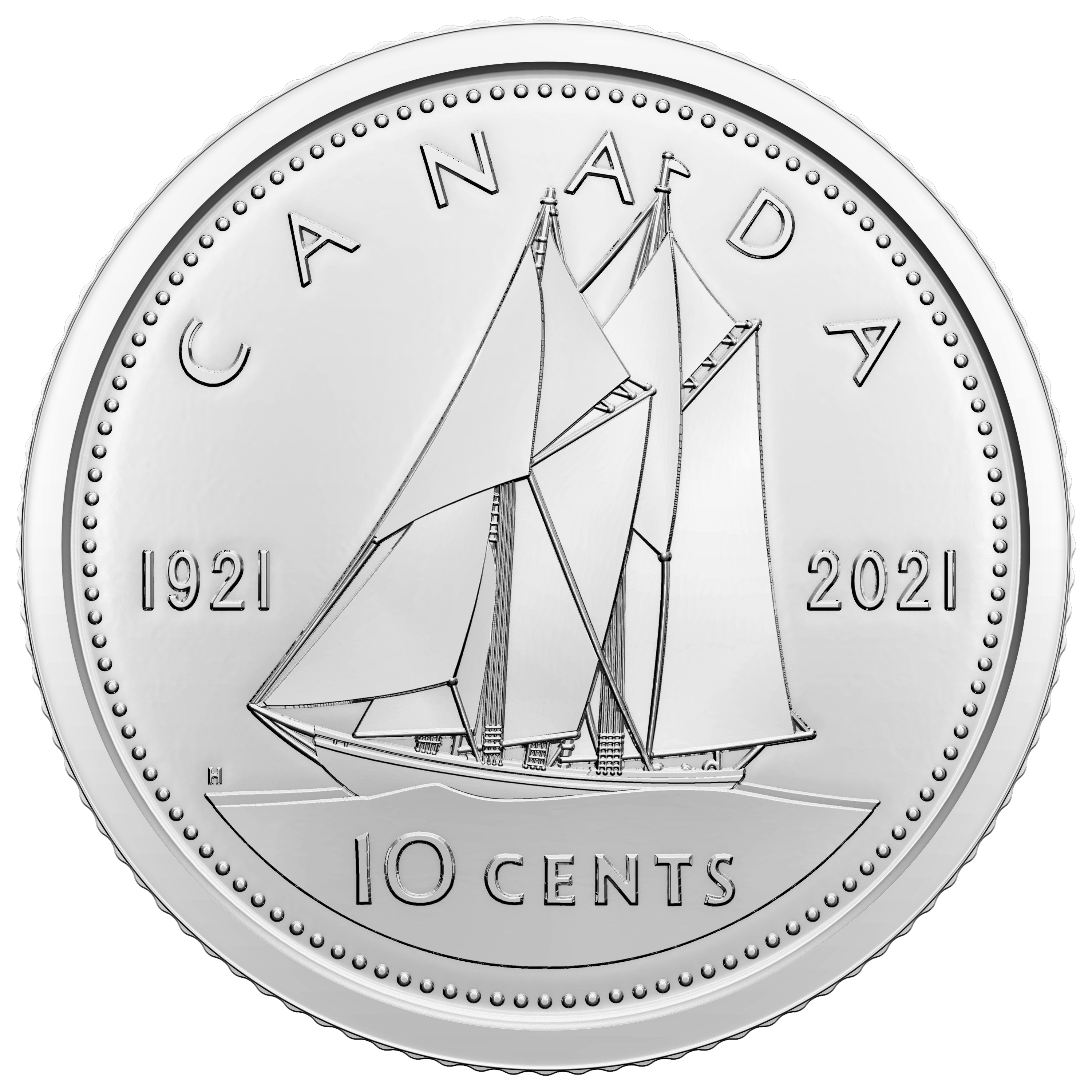 10 CENT 2021 RCM LOGO CLASSIC 10 CENT DOUBLED DATE BRILLIANT 