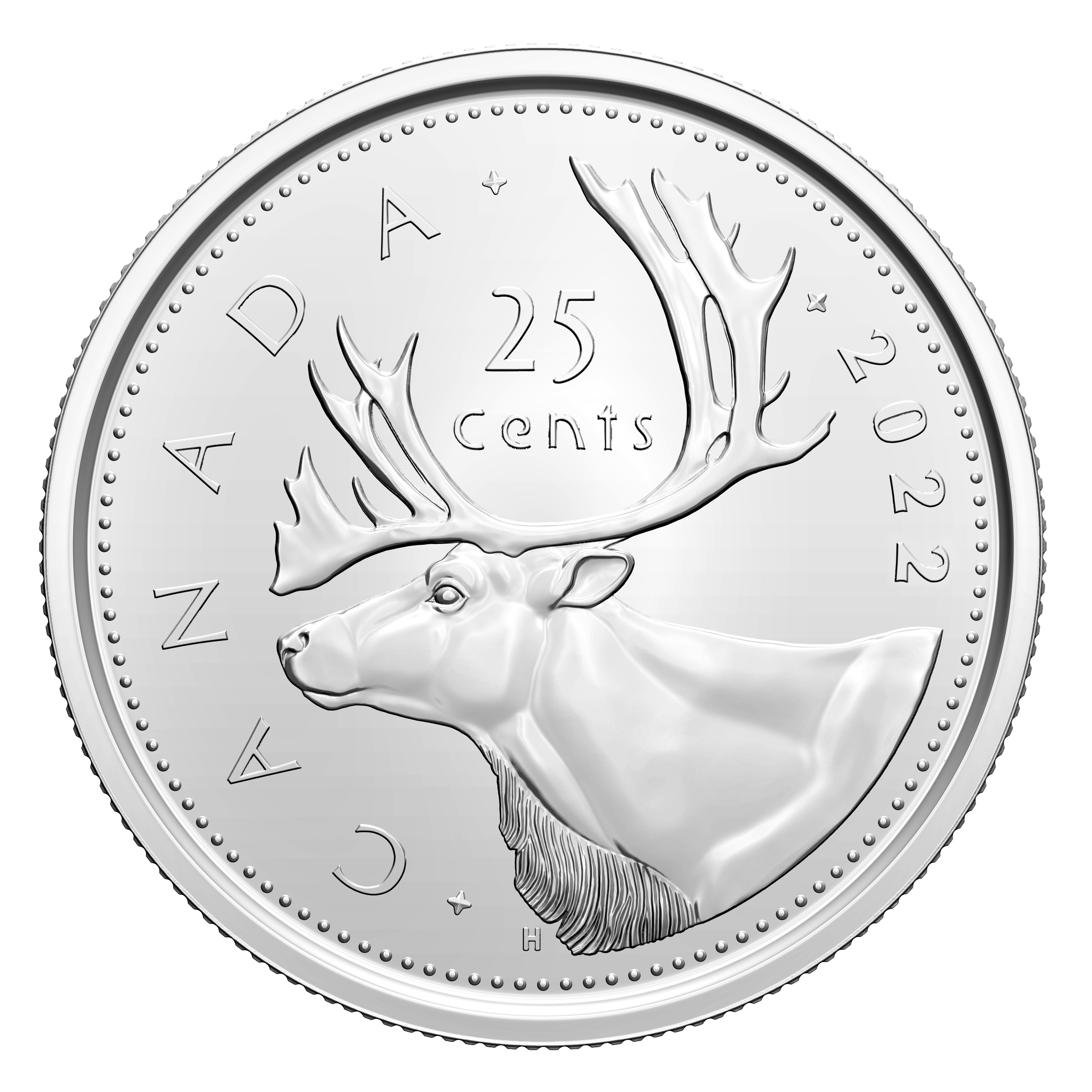 25 CENTS 25 CENTS CLASSIQUE 2022 LOGO DE LA MRC BRILLANT 