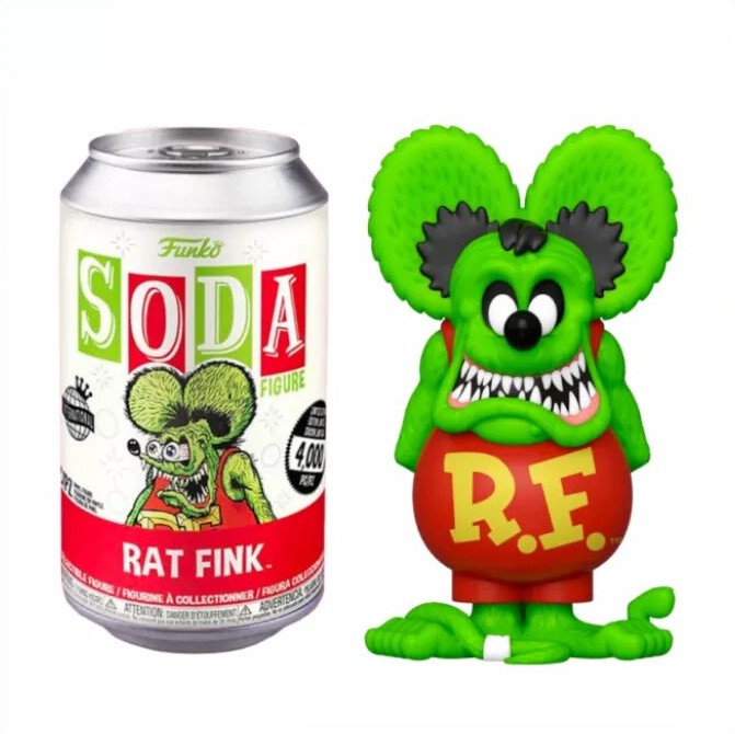 SODA VINYL FIGURE OF RAT FINK (4 INCH 