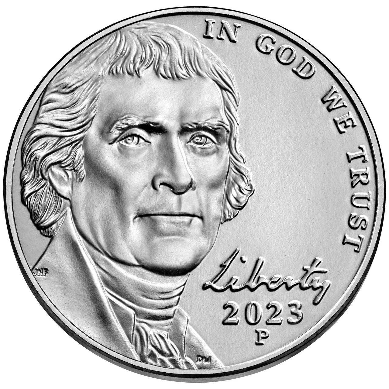 5 CENT 2023 P 5 CENT BU 2023 UNITED STATES COINS