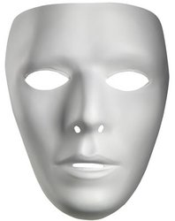 MASQUERADE MASK - WHITE MASK (MAN)