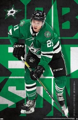 LNH STARS DE DALLAS -  AFFICHE JASON ROBERTSON 23 (56 CM X 86.5 CM)