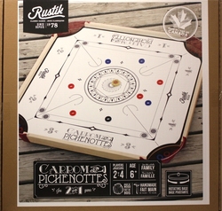 PICHENOTTE - JEU DE PICHENOTTES/CARROM 2 À 4 JOUEURS (BASE ROTATIVE ...
