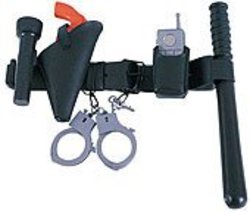 POLICIERS ET BANDITS - CEINTURE COMPLÈTE DE POLICIER (ENFANT - TAILLE UNIQUE)