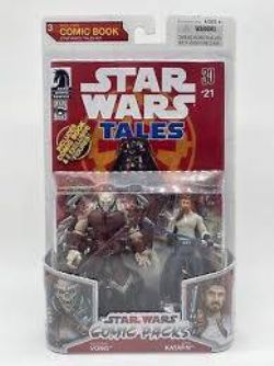 STAR WARS - ASAJJ VENTRESS & TOL SKORR FIGURINES (3.75