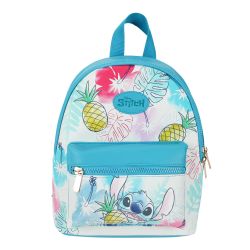 Sac Bandoulière Peluche Stitch Bleu Avec Fermeture Aimantée - Neuf Avec étiquettes