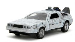 DELOREAN -  BACK TO THE FUTURE - TIME MACHINE (FROSTED VERSION) - 1/32