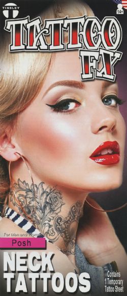 TATTOO FX - TATOUAGE TEMPORAIRE - CHIC -  TATOUAGE DE COU