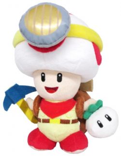 SUPER MARIO - PELUCHE CAPITAINE TOAD (23 CM)