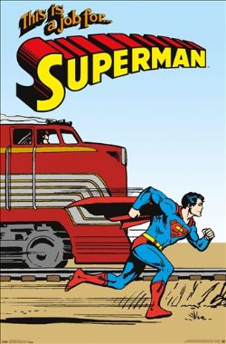 SUPERMAN - VINTAGE POSTER (22 X 34) -  BATMAN VS SUPERMAN