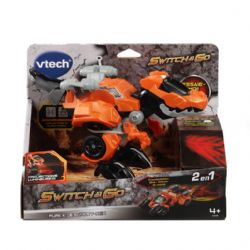 VTech Switch & Go Dinos - Dragorex Méga Dragon 2 En 1 - T-Rex Et Voiture De Course - Dès 4 Ans